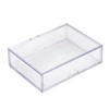 Gary Plastic Packaging Clear Hard Plastic Box with Lid, Stackable
