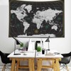 CAPSCEOLL World Map Tapestry for Kids Student Wall Tapestry World