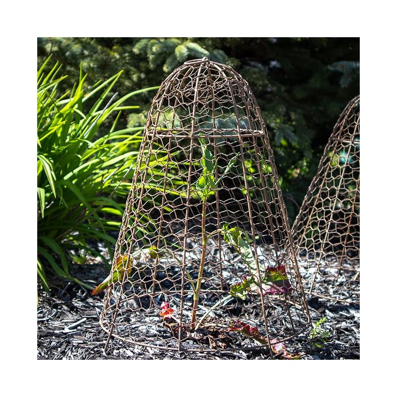 Panacea Rustic Wire Garden Cloches, Set of 6 – 20"