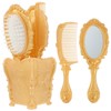 Vanity Set Comb Brush Mirror: Hand Mirror Comb Set Brush,