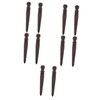 TEHAUX 10pcs Leather Burnishing Tool Polishing Rods for Leather Craft