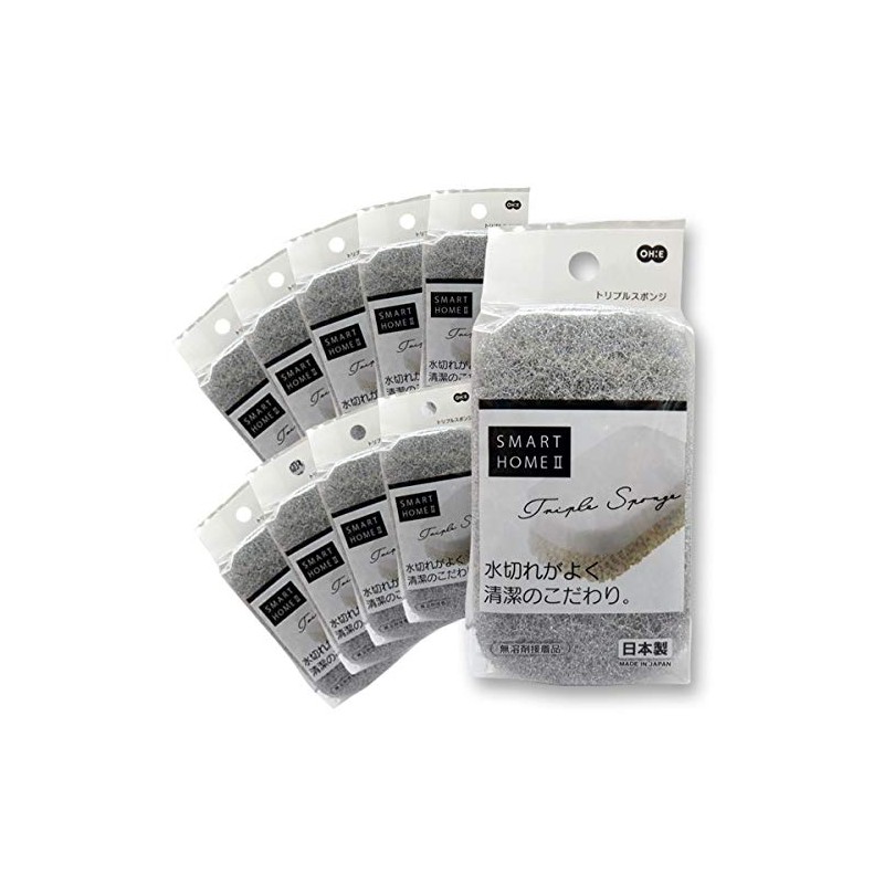 OHE Kitchen Sponges Smart Home 2 Triple Sponge (Black) |