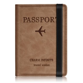 Toctax Passport Case, Passport Holder with RFID Blocker, Passport Holder for Men and Women, Travel Folder for Travel Documents, ID Bag Travel Documents, Credit Card Protective Cover, A-coffee, Classic