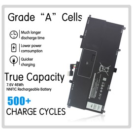46WH NNF1C XPS-13 Battery for Dell XPS 13, Dell XPS 13 2 in 1, Dell XPS 13 9365, XPS 9365, XPS 13 9635 2 in 1, Dell 9365 2-in-1, dell xps 2 in 1 laptop, HMPFH 0NNF1C NP0V3 P71G Computer Batteries.