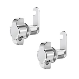 31/32" Thumb Operated Offset Cam Lock, Keyless Compartment for RV, Cabinet Mailbox Drawer Latch, 100% Metal Replacement Cylinder for Storage Door(1Pack)