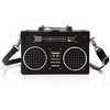Bolso bandolera clásico con forma de radio para mujer, con