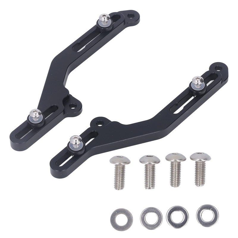 1 Pair Motorcycle Windshield Windscreen Adjusters Kit, CNC Aluminum Alloy