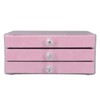 Acrylic Jewelry Organizer 3 Drawers Storage Box Transparent Jewelry Display