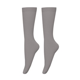 Bestjybt Women's Opaque Stretchy Nylon Knee High Stockings Trouser Socks (Dark Grey)
