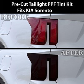 BOGAR TECH DESIGNS Rear Taillight Tail Light Tint Kit PPF Compatible with Kia Sorento 2024-2025, Dark Smoke