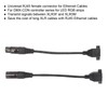 2pcs XLR3 to RJ45 Cable 3pin Plug and Play Female
