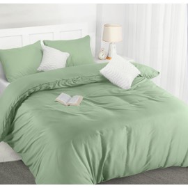 Utopia Bedding Utopia Bedding Duvet Cover Double - Soft Microfibre Polyester Duvet Cover with Pillow cases - Bedding Quilt Cover Set (Sage)