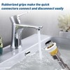 Dishwasher Snap Coupling Adapters, Faucet Adapter for Portable Washer Compatible