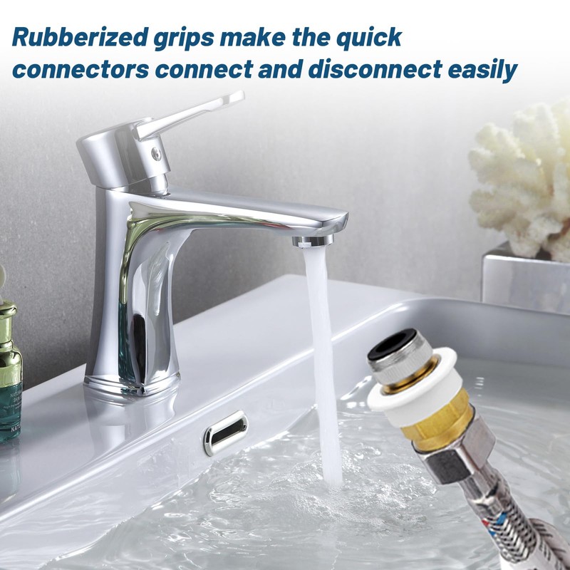 Dishwasher Snap Coupling Adapters, Faucet Adapter for Portable Washer Compatible