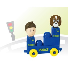 Tutor Blocks My First Magnetic Building Blocks Series 104 Police Toddler Learning Building Blocks Baby Toy Sensory Toy from + 6 Months