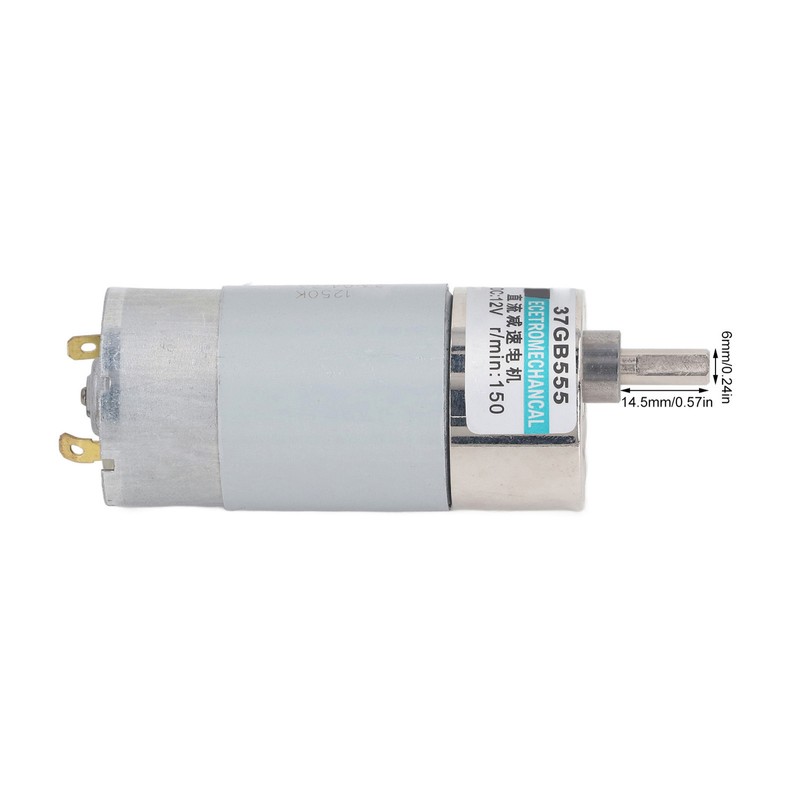 DC 12V 100RPM Gear Motor High Torque Electric Micro Speed