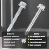 VGBUY 60Pcs #14 x 1 Self Drilling Screws for Metal,410