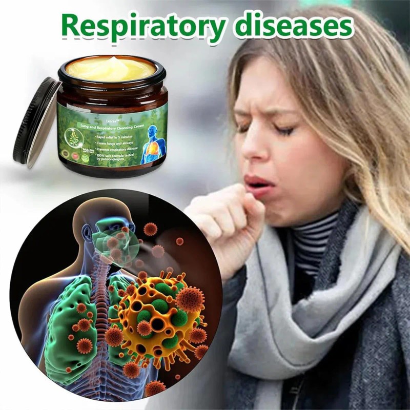 Crema Pulmonar Transparente De 2 Piezas Para Mejorar La Salu
