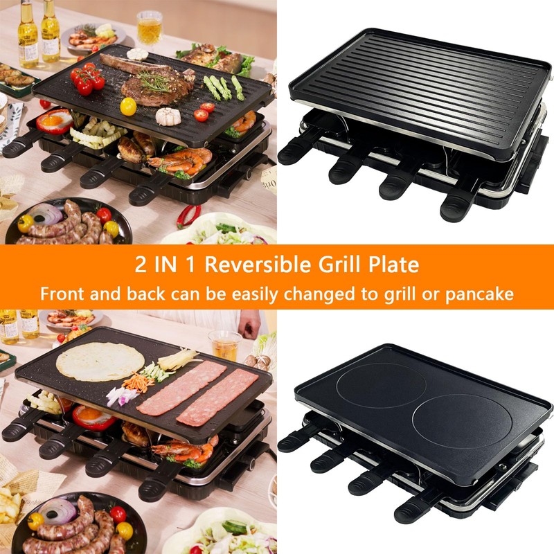 Electric Korean BBQ Indoor Grill Table Smokeless Portable Griddle Raclette