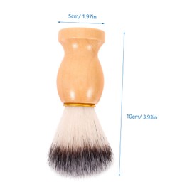 Baluue 1Set Men Beard Shaving Brush and Bowl with Holder Durable Professional Shaving Kit for Easy Cleaning and Thick Lathering present for Men