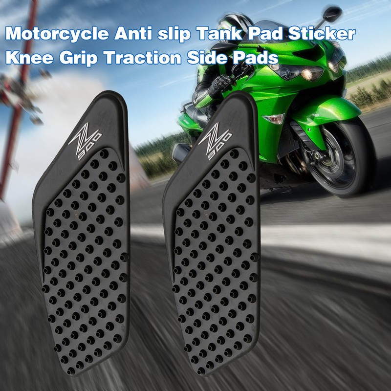 Motorcycle Anti slip Tank Pad Sticker Knee Grip Traction Side