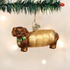 Old World Christmas Wiener Dog Glass Blown Ornament