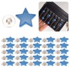 50 Sets Star Shape Rivet Screw Anti‑Rust Clothes Decoration Accessories