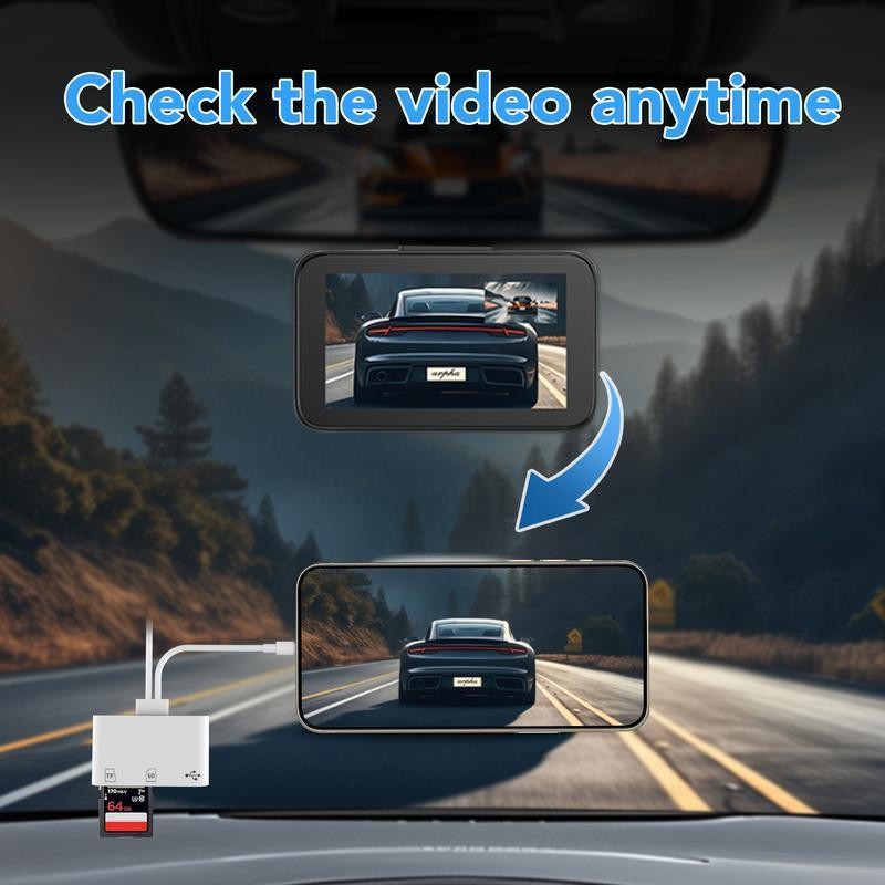 Multifunctional SD/TF/USB C Card Reader, 1 Count USB C Plug