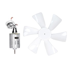 RV Vent Fan Blade Replacement 6in Bathroom Roof Exhaust with 12V D Shaft Motor for Elixir