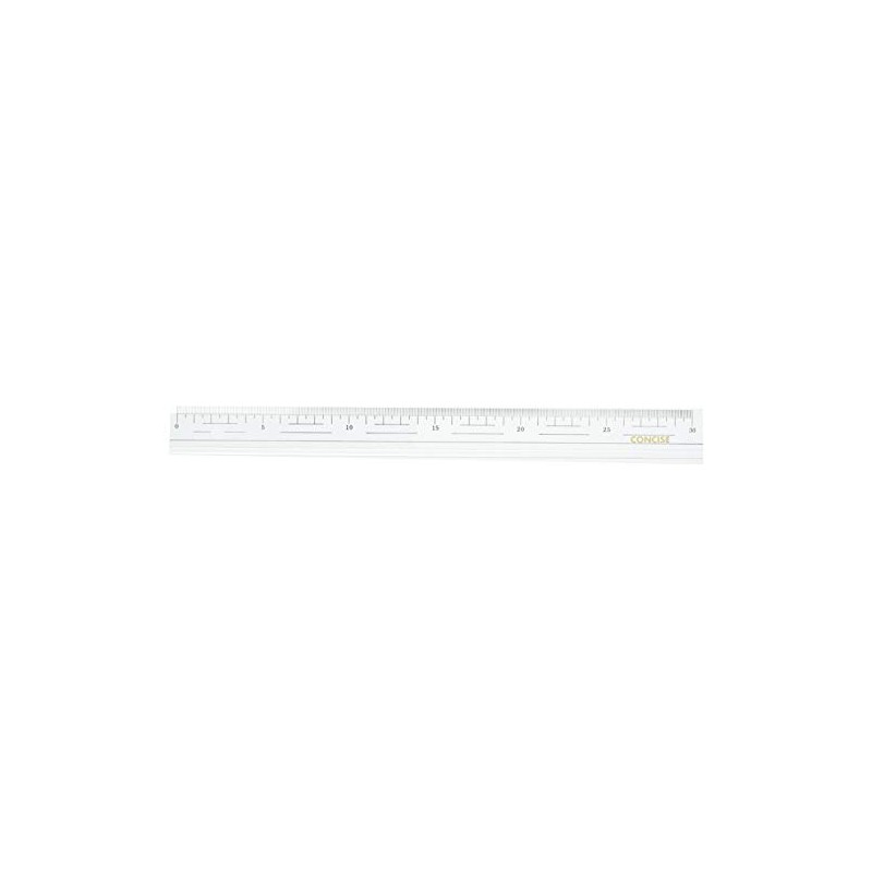 コンサイス(Concise) 定規 直 目盛付 溝付き 30cm 30-310M 106326