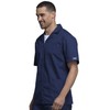 Cherokee Workwear Scrubs Men's Zip Front Jacket, Navy, 4X-Large