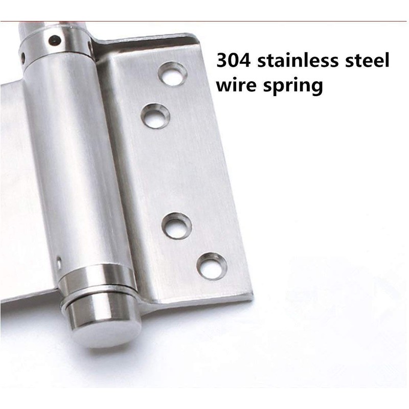 Ranbo 4 Inch Double Action Spring Hinges 304 Stainless Steel