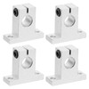 PATIKIL SK12 Aluminum Linear Motion Rod Rail Clamping Guide Support,