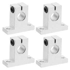 PATIKIL SK12 Aluminum Linear Motion Rod Rail Clamping Guide Support, 4 Pcs for 12mm Dia Shaft