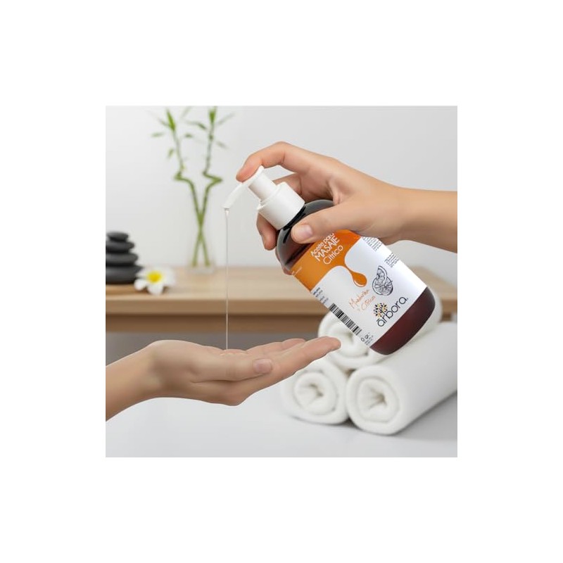 Árbora Aceite de Masaje Cítrico fresco vibrante hidrata la piel