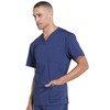 Cherokee Scrubs for Men Workwear Professionals V-Neck Four-Pocket Scrub Top