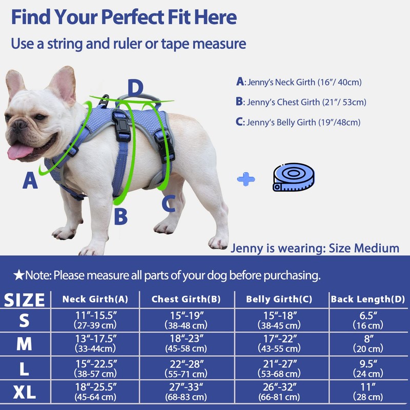 Huntboo Escape Proof Dog Harness, Escape Artist Harness, Reflective Dog
