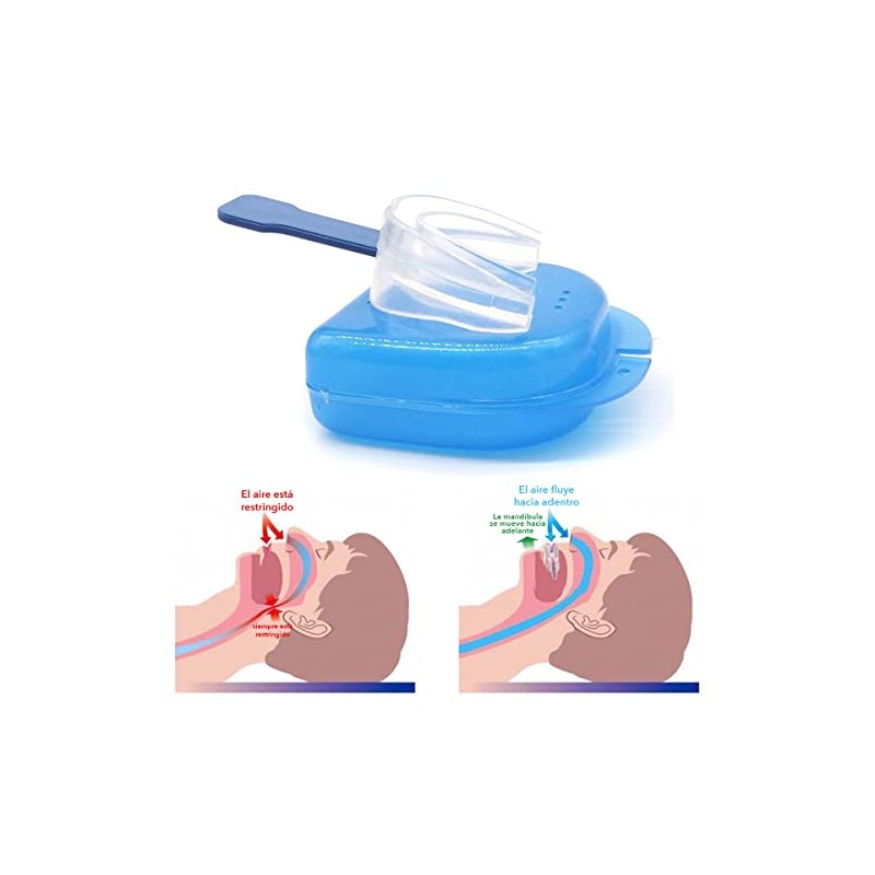 Guarda dental para dormir para evitar los ronquidos. Protector bucal.