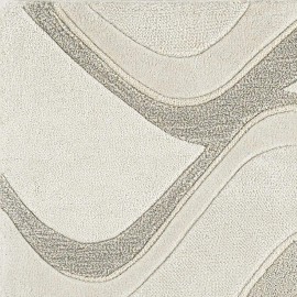 Homeroots 2' X 4' Ivory And Gray Wool Abstract Hand Tufted Area Rug