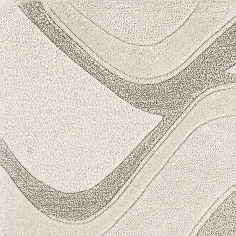 Homeroots 2' X 4' Ivory And Gray Wool Abstract Hand