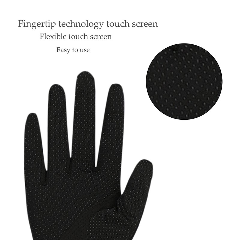 ITODA Men's Gloves, UV Protection, Smartphone Compatible, Cycling Gloves, Breathable,
