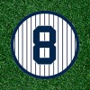 After Dark Crafting Yankees Yogi Berra #8 100% waterproof vinyl sticker decal - several sizes - 2.5 inches