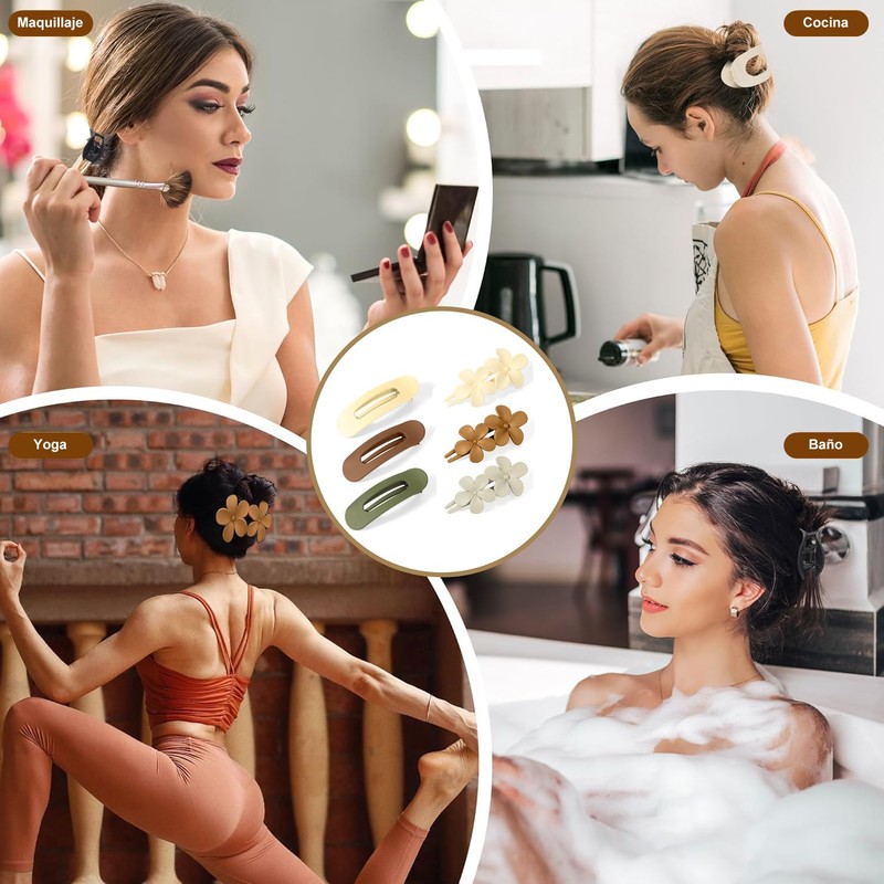 6 Piezas Pinzas para Cabello - Broches para Cabello de
