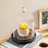 MyGift Clear Cloche Glass Dome, Display Bell Jar with Top