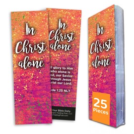 in Christ Alone, Jude 1:25, Bulk Pack of 25 Christian Bookmarks for Kids, Childrens Bible Verse Book Markers, Sunday School Prizes with Memory Verses, Scripture Gifts for Kids & Youth