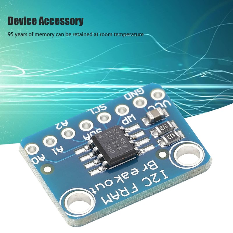 FRAM Breakout Board Memory, 2.7-5.5V Memory IC Module MB85RC256V Memory