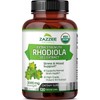 Zazzee USDA Organic Rhodiola 10:1 Exract, 3000 mg Strength, 120