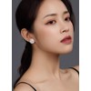 JOLCHIF Silver Love Knot Clip On Earrings for Women Non