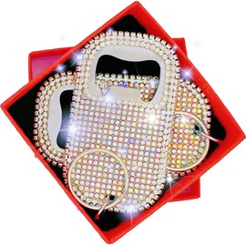 Bling Diamond Beer Opener Set - 2 Pcs Silver Crystal Bottle Opener with Glitter Sparkle for Bartenders, Home, Party, Bar & Wedding - Handcrafted for Both Women & Men