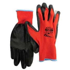 NO-BS Lures All Purpose Glove Nitrile Coated Gloves - 3 Pairs Size Large